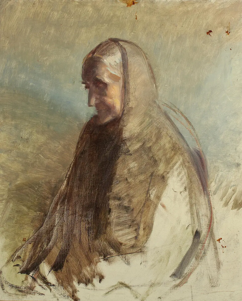 Étude de Mme Brøndum. - Michael Ancher