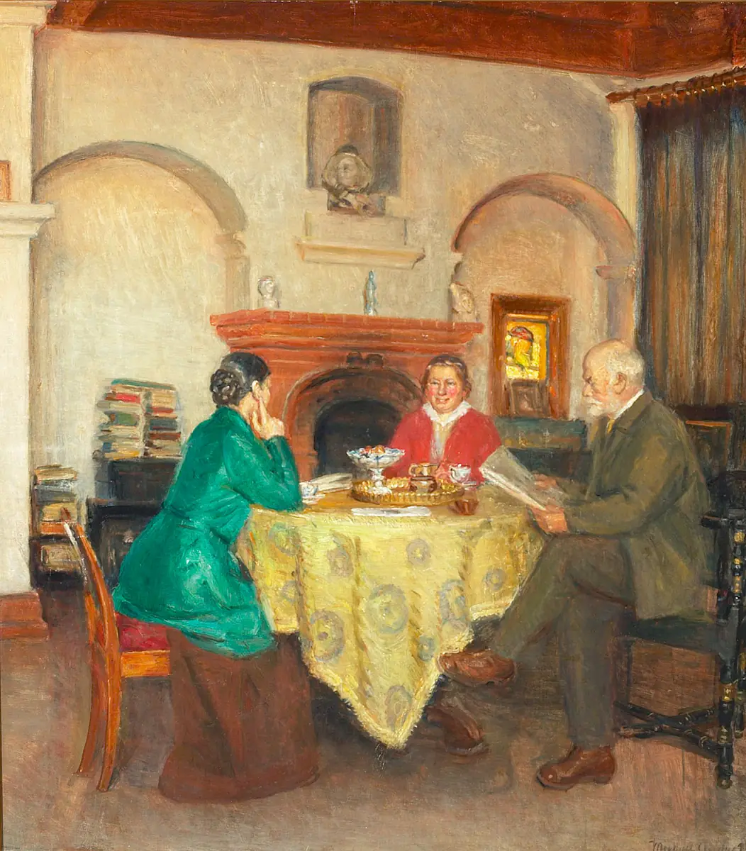 Prendre le café. - Michael Ancher