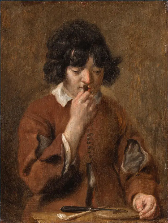 Le Tabac (l'Odorat ? ) - Michaelina Wautier