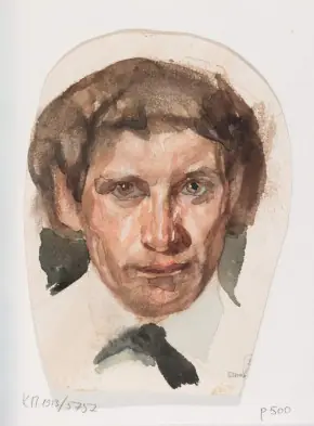 Autoportrait de 1883 - Mikhaïl Vroubel