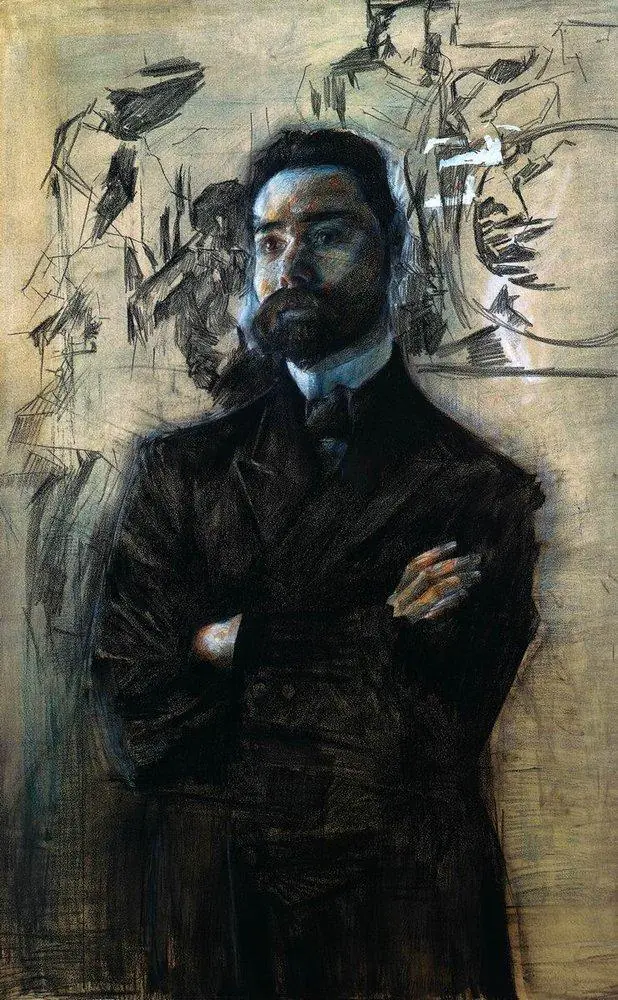 Portrait de Valéry Brioussov - Mikhail Vrubel