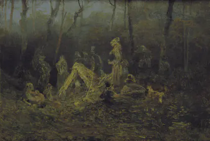 Réfugiés dans la forêt - Mikoláš Aleš