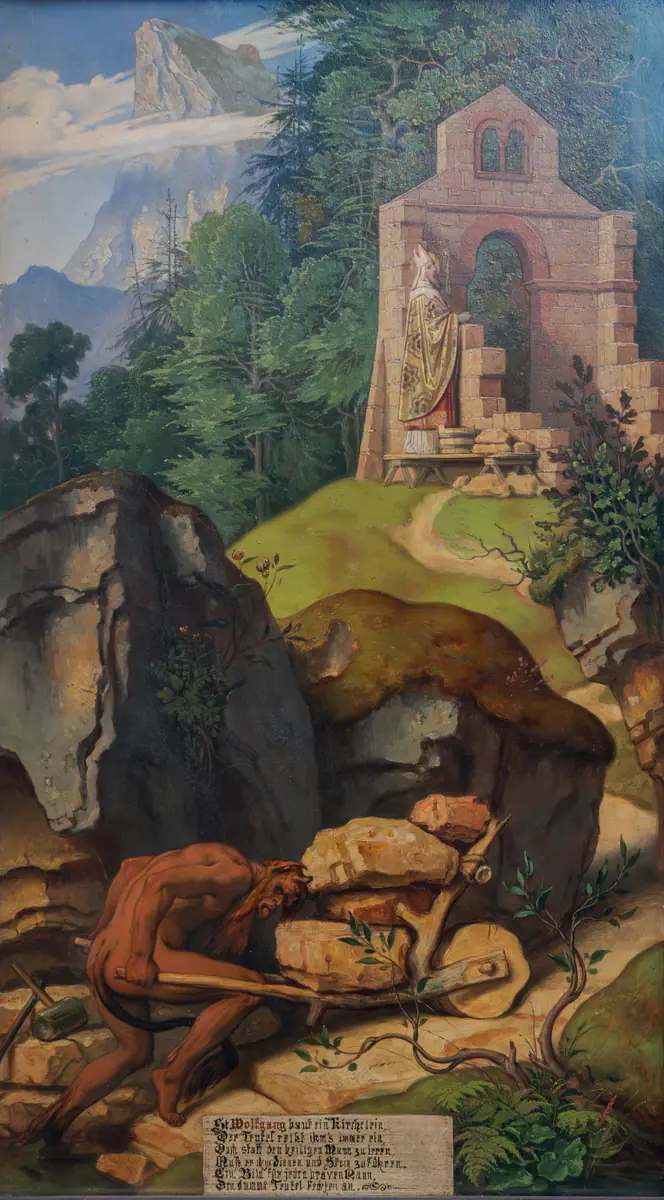 Légende de l'évêque et du diable - Moritz von Schwind