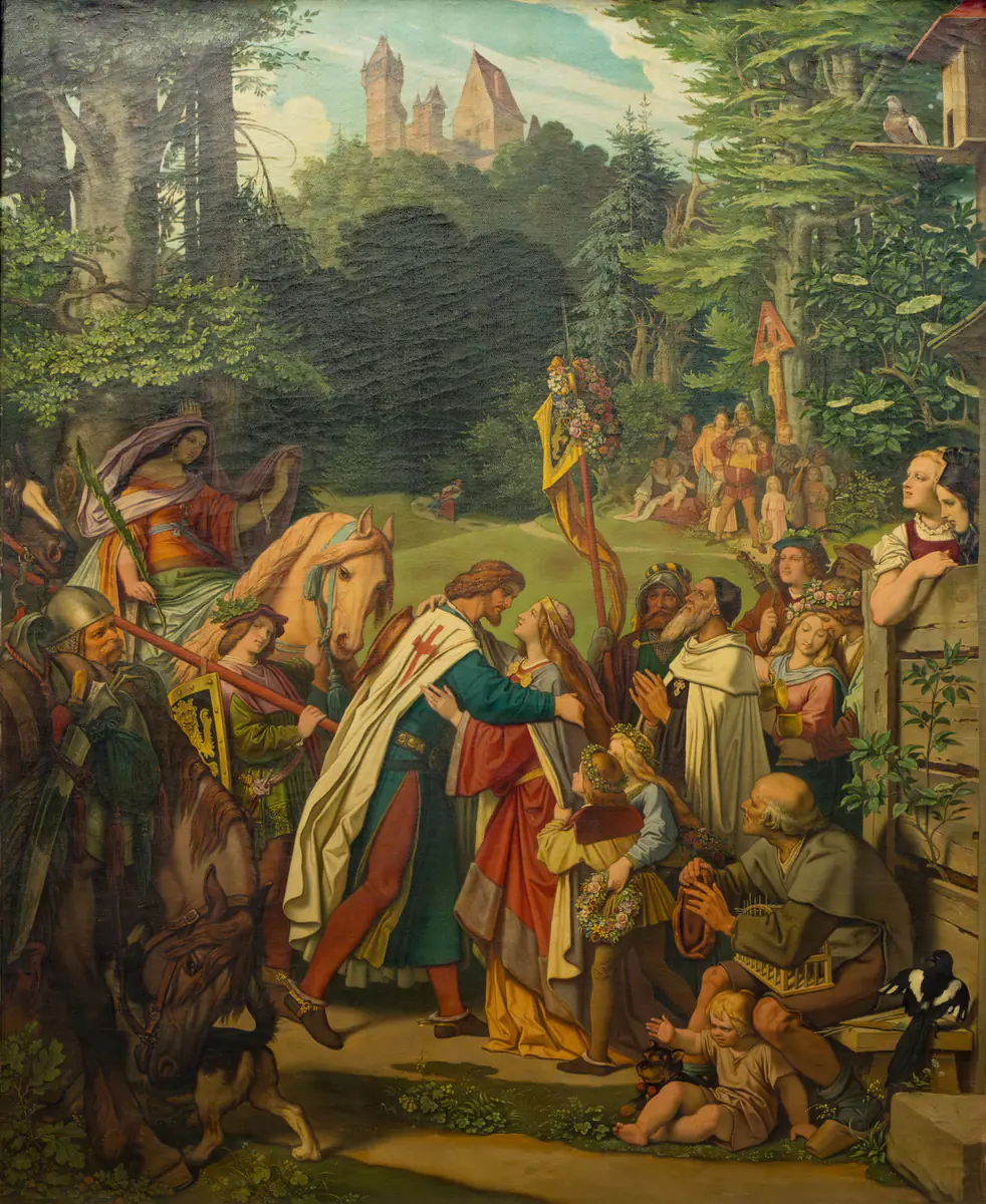 Le retour du comte von Gleichen - Moritz von Schwind