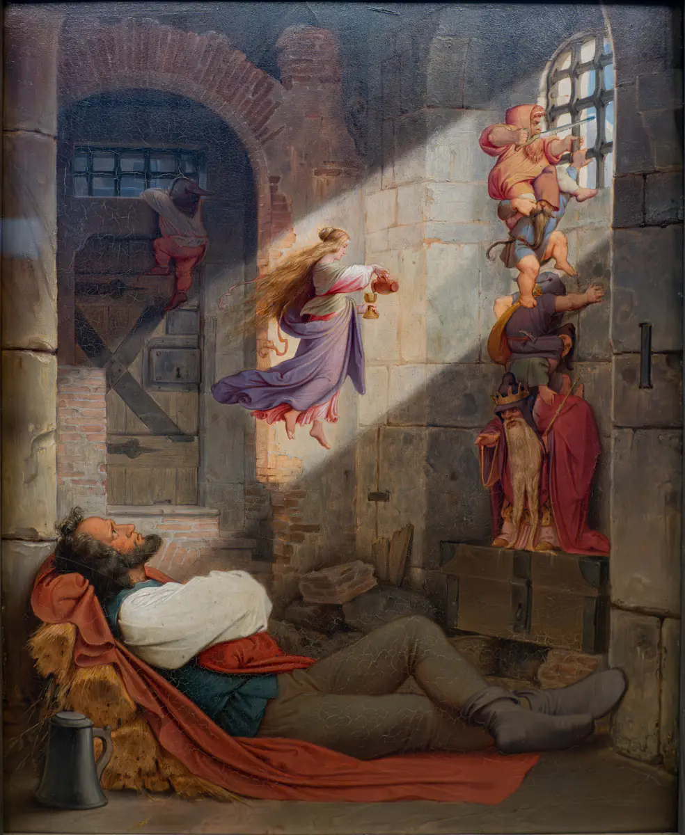 Le rêve du prisonnier - Moritz von Schwind