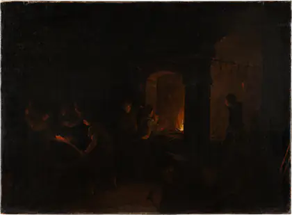 Intérieur d'une Forge - Artiste inconnu