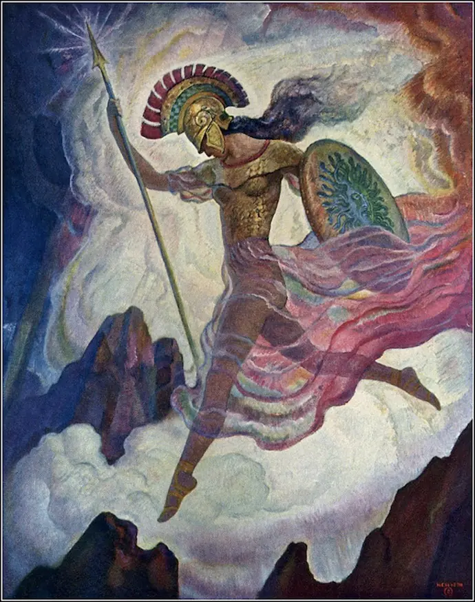 Athéna, la déesse de la maçonnerie - N. C. Wyeth