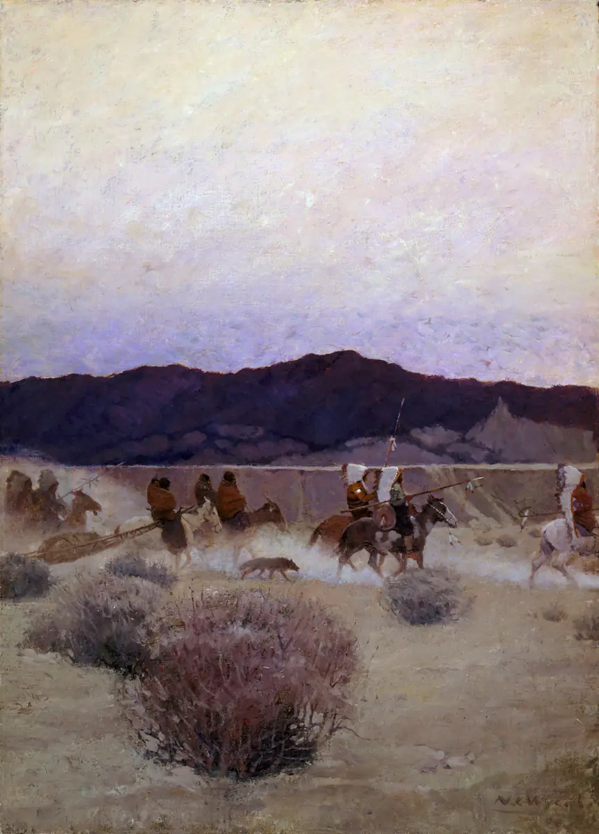 Déménagement du camp - N. C. Wyeth