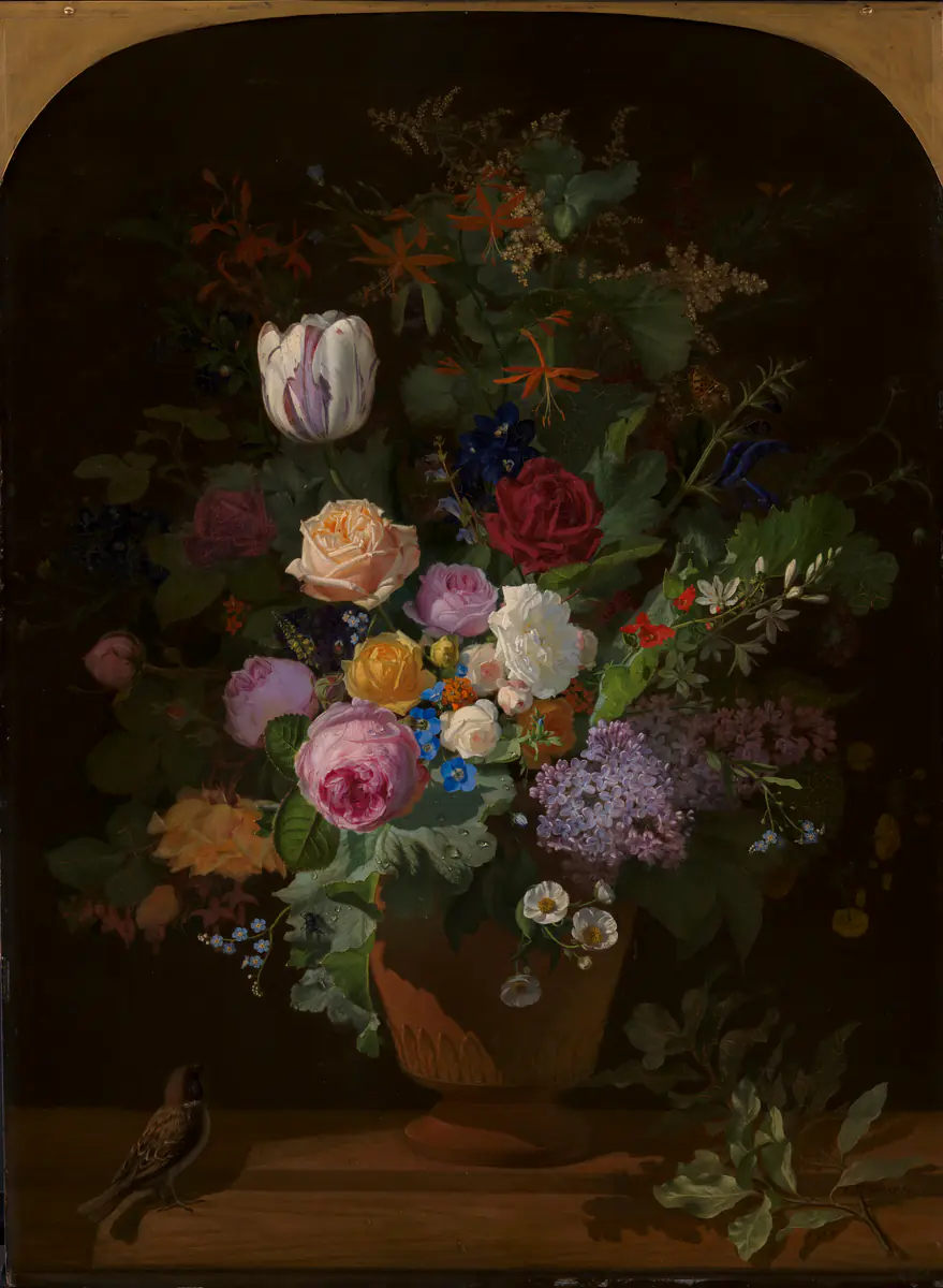 Fleurs dans un vase - O.D. Ottesen