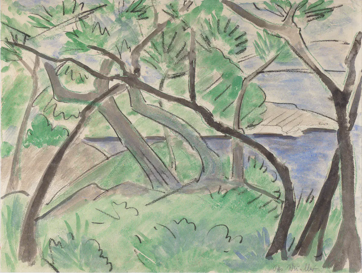 Paysage dalmate - Otto Mueller
