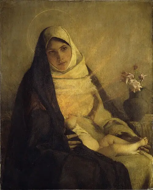 Madone à la rose - Pascal Dagnan-Bouveret
