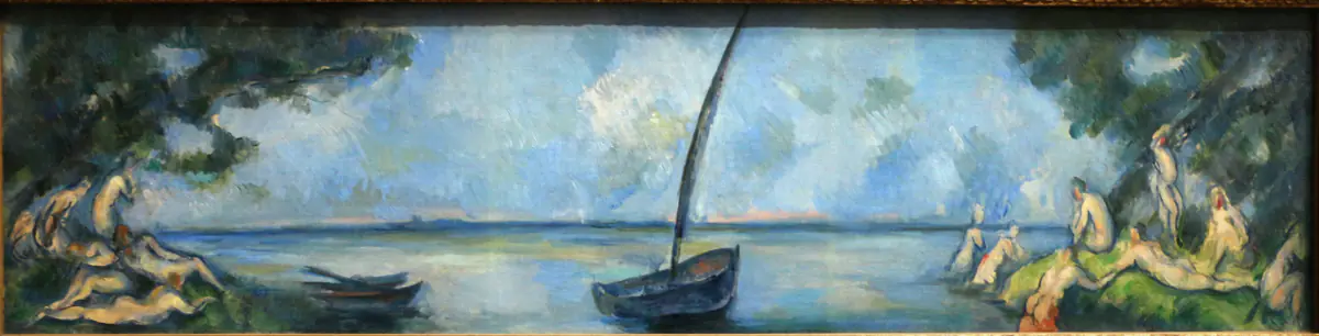 La Barque et les Baigneurs - Paul Cézanne