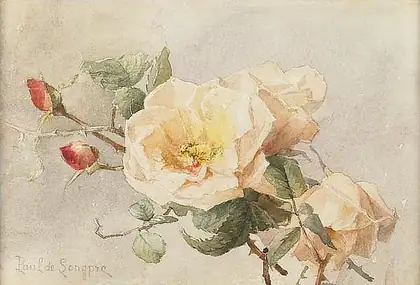 Roses coupées - Paul de Longpré