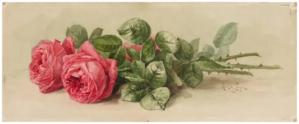 Roses rouges — 1895 - Paul de Longpré
