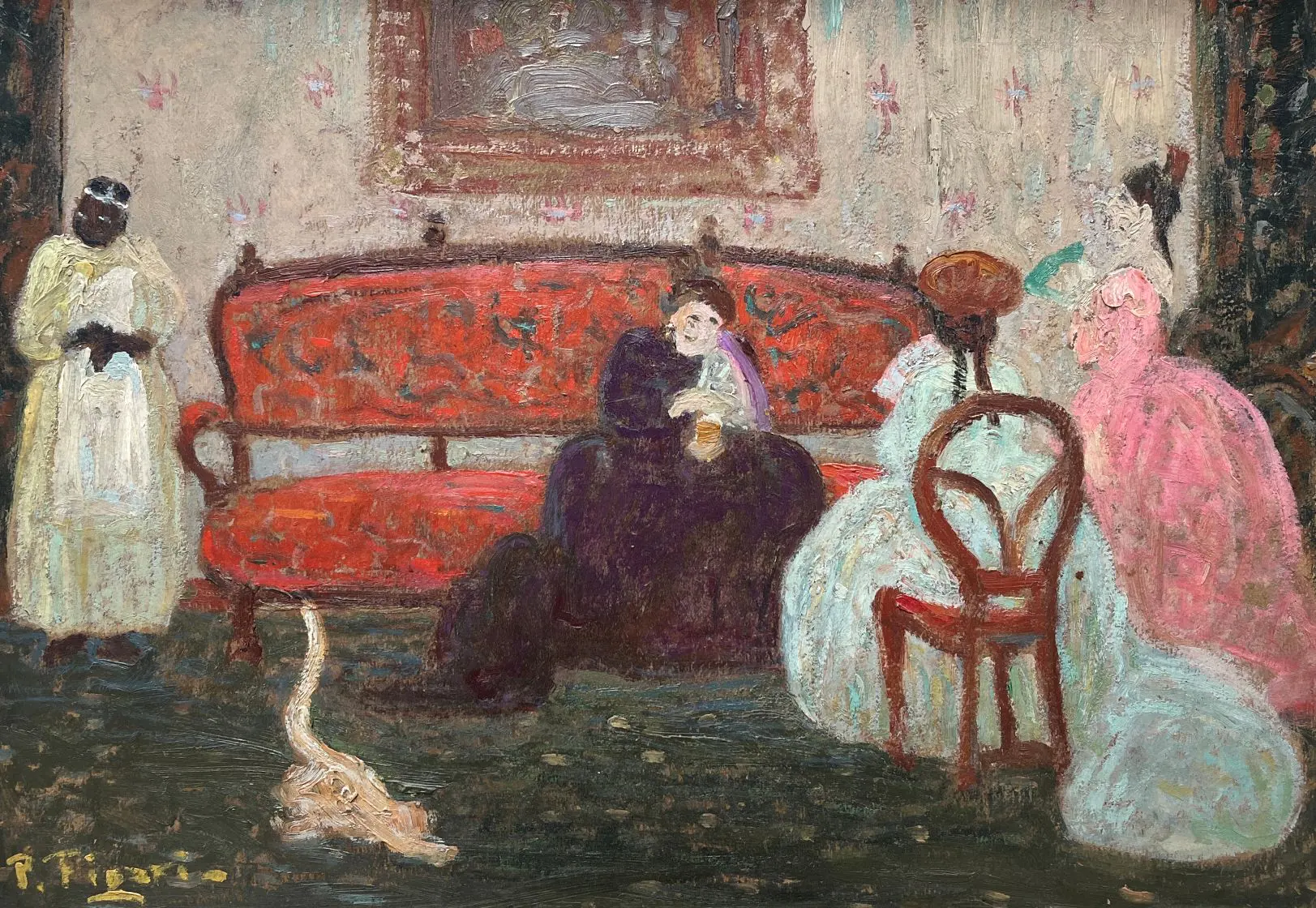 La visite - Pedro Figari