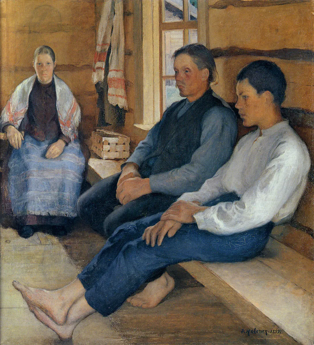 Dimanche dans une maison de fermier - Pekka Halonen