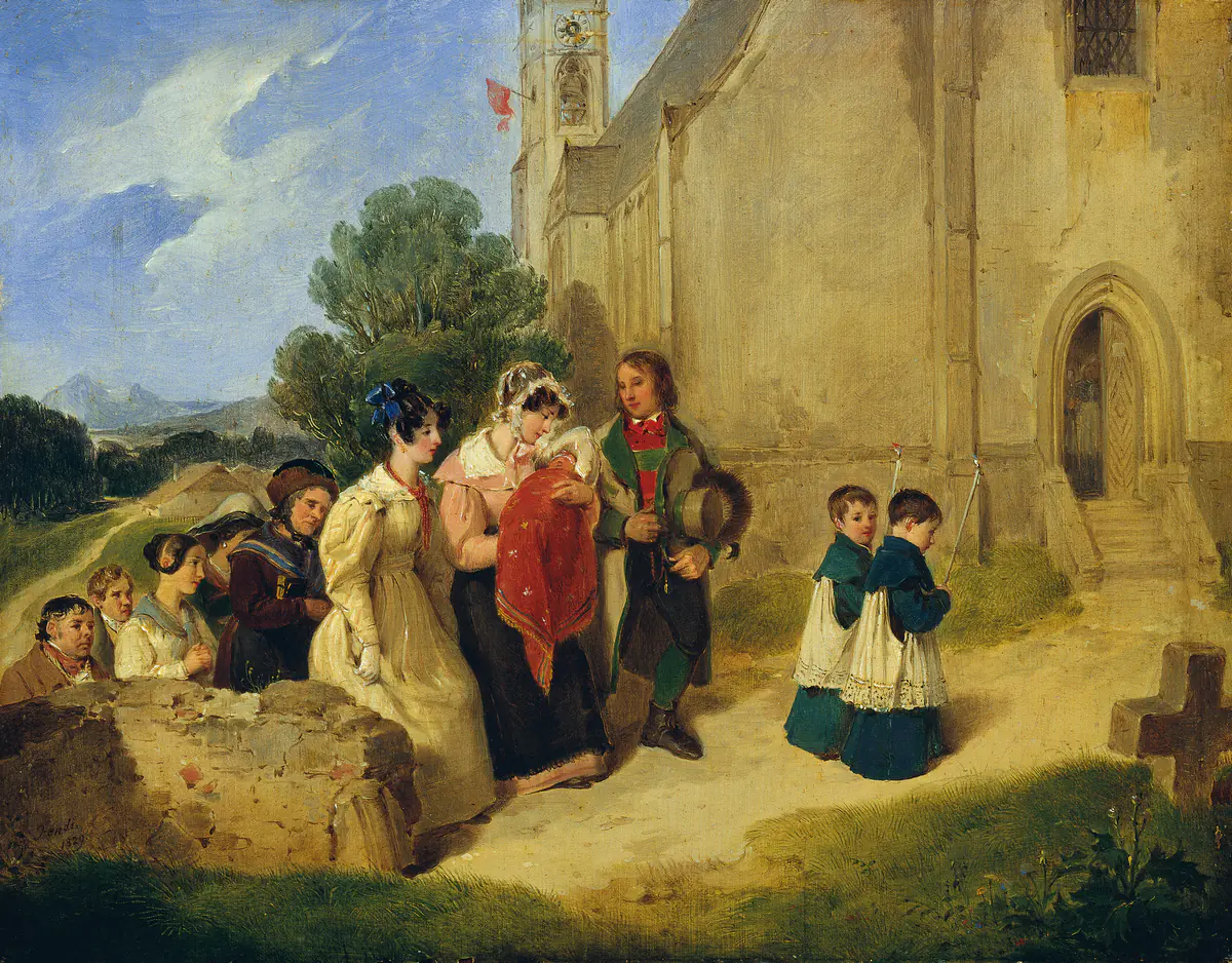 La procession du baptême - Peter Fendi
