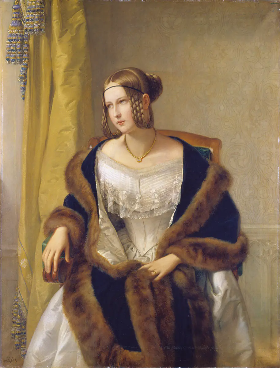 Portrait de la baronne de Bernus - Philipp Veit