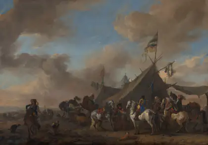 Camp militaire - Philips Wouwerman