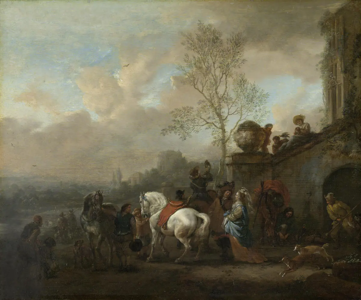 Partir pour la chasse - Philips Wouwerman