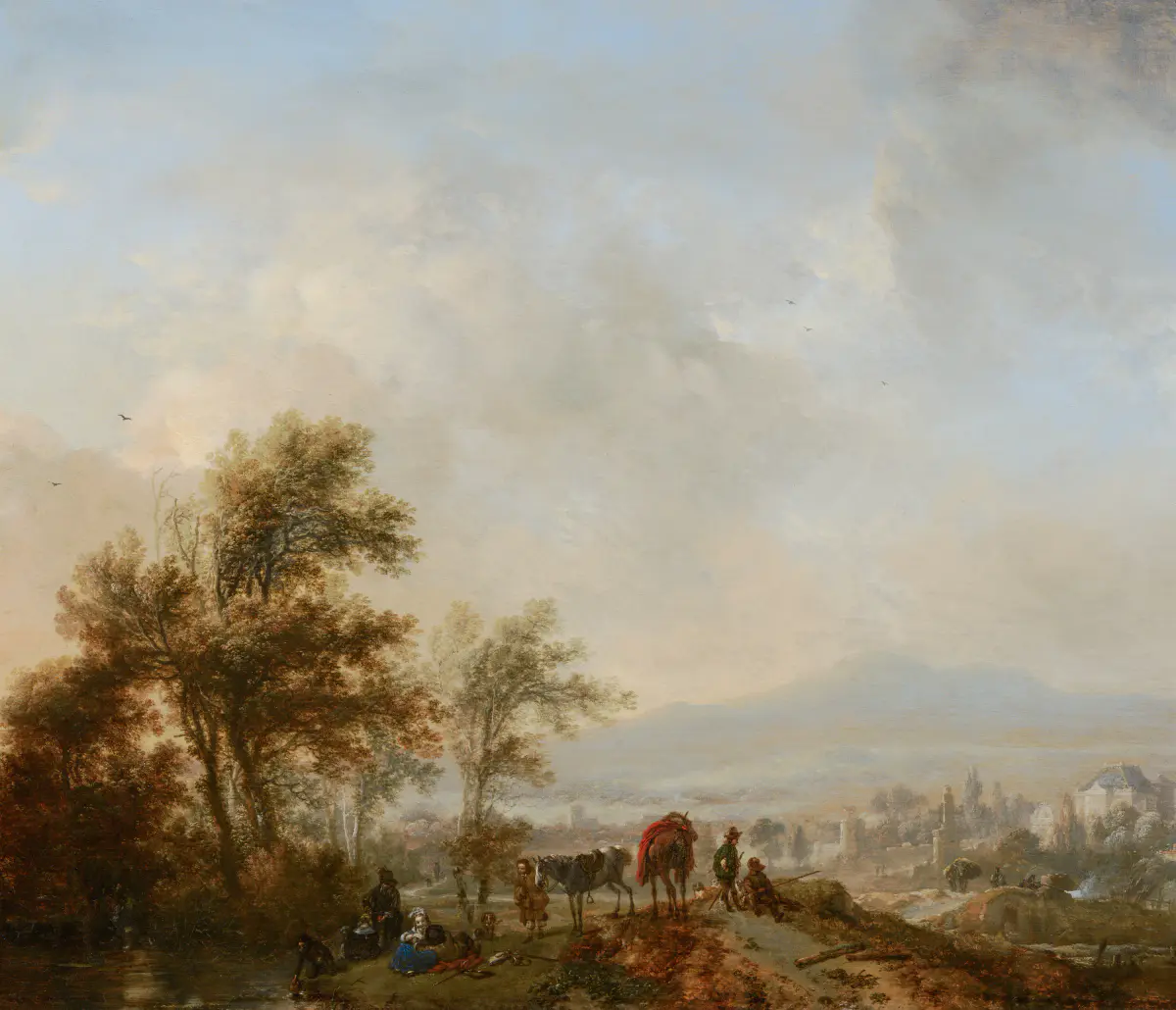 Repos pendant la chasse - Philips Wouwerman
