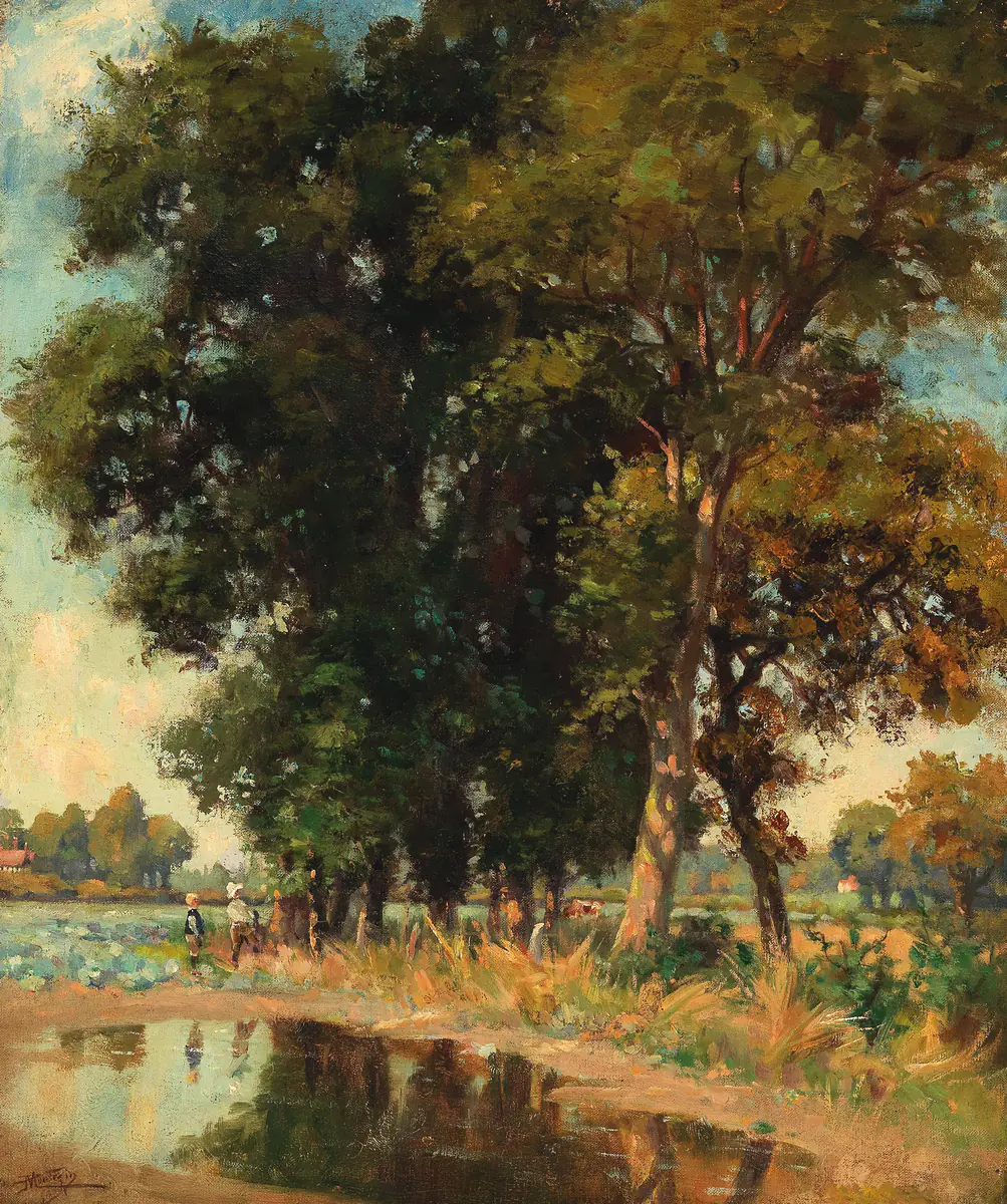 Étang, un jour d'été - Pierre-Eugène Montézin