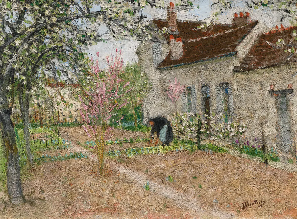 Jardin à Veneux - Pierre-Eugène Montézin