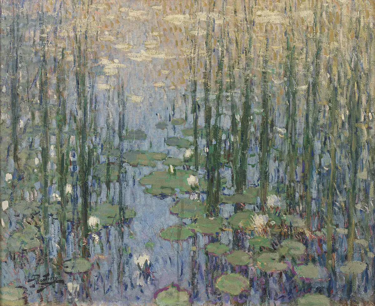 Nymphéas - Pierre-Eugène Montézin