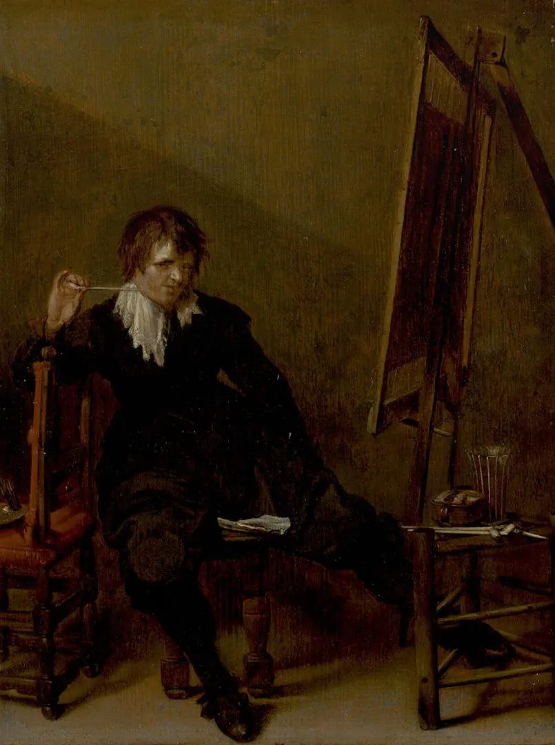 Un artiste devant le chevalet - Pieter Codde
