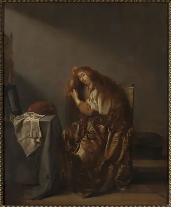 Femme devant le miroir - Pieter Codde