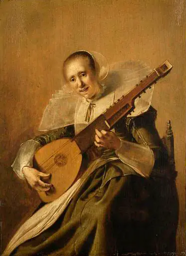 Joueuse de théorbe - Pieter Codde