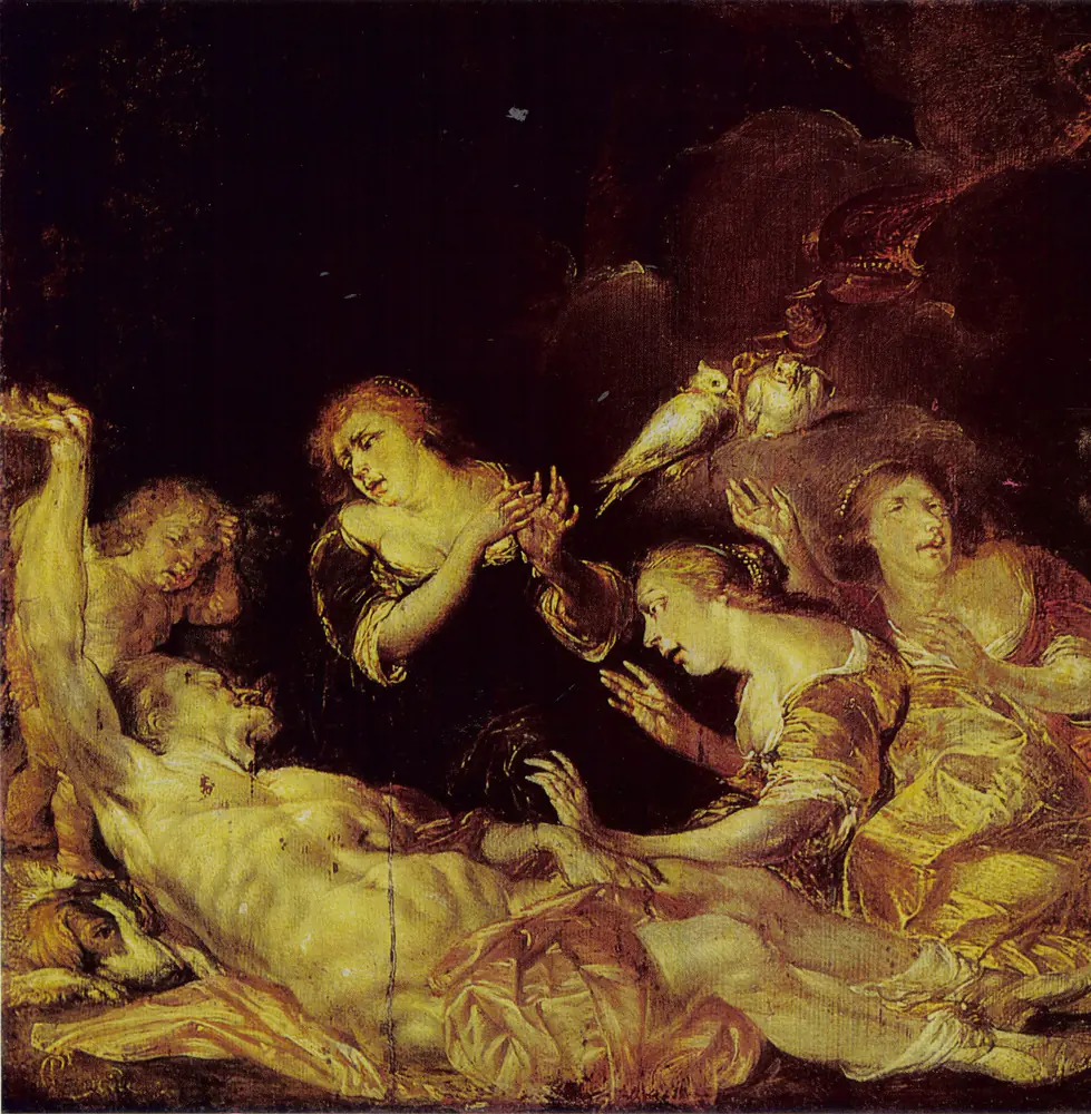 Vénus pleurant Adonis - Pieter Codde