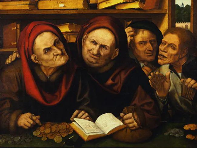 Les usuriers - Quentin Metsys