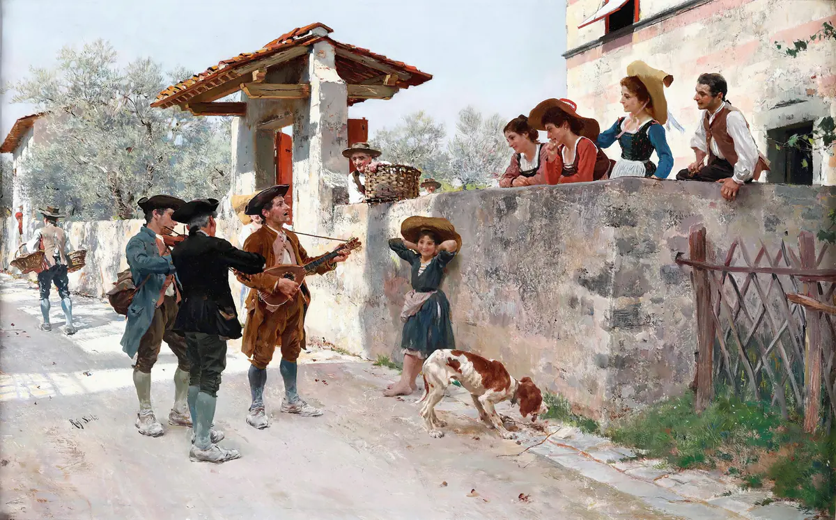 La Sérénade - Raffaello Sorbi