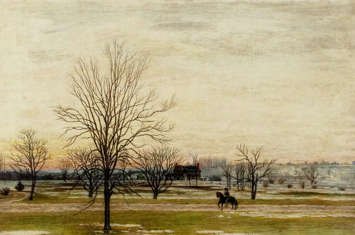 Un cavalier dans le parc - Ralph Albert Blakelock