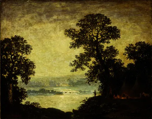 Clair de lune, campement amérindien - Ralph Albert Blakelock