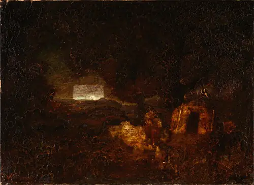 Les Constructeurs de canoës - Ralph Albert Blakelock
