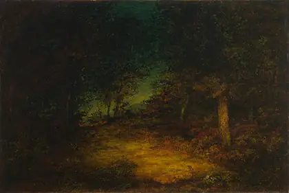 Intérieur de bois - Ralph Albert Blakelock