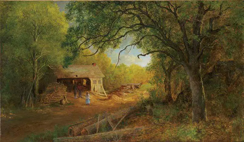 Une scierie dans les bois - Ralph Albert Blakelock