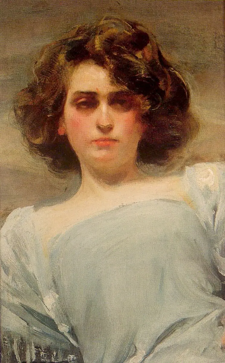 Júlia en bleu - Ramón Casas