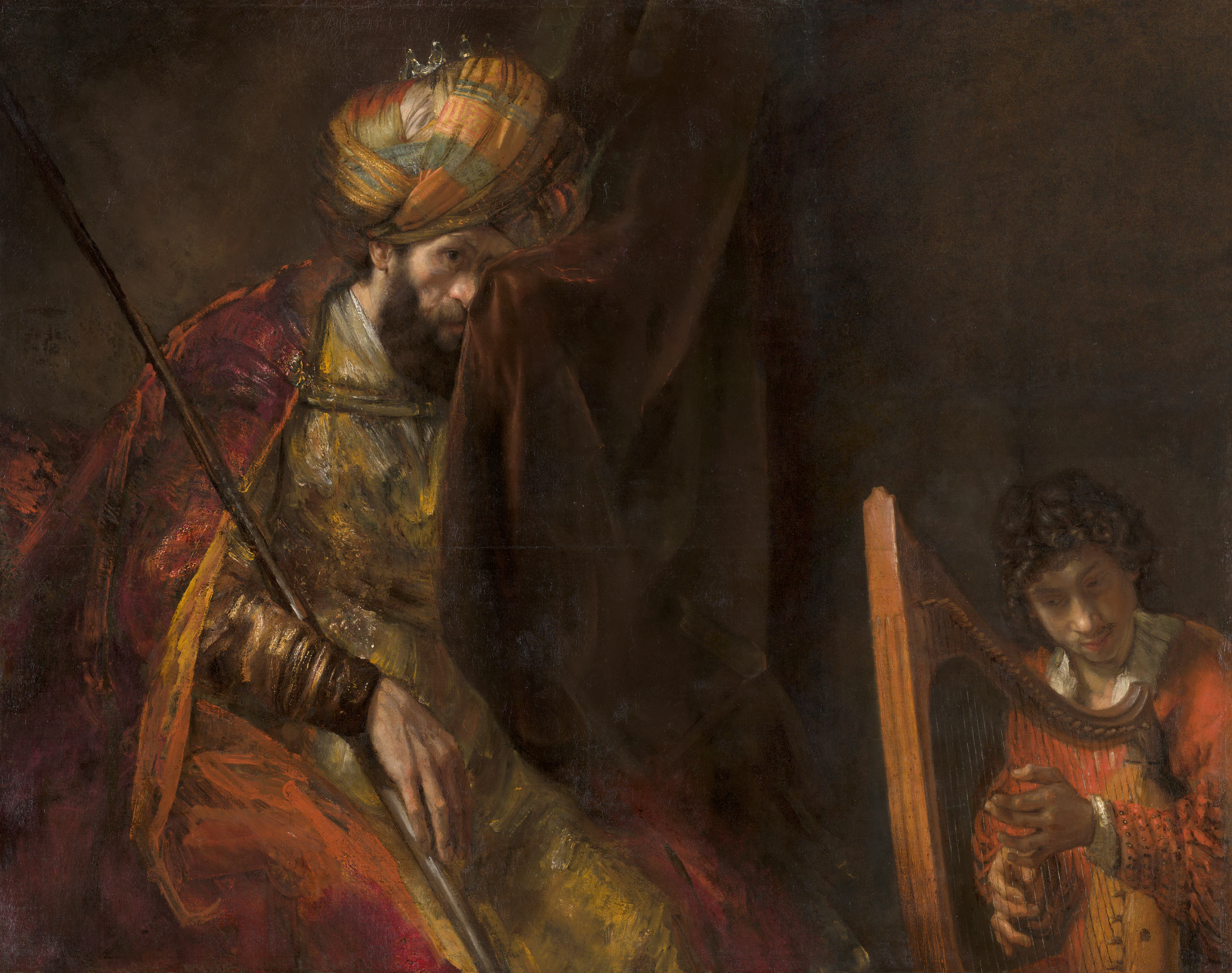 Saül et David - Rembrandt