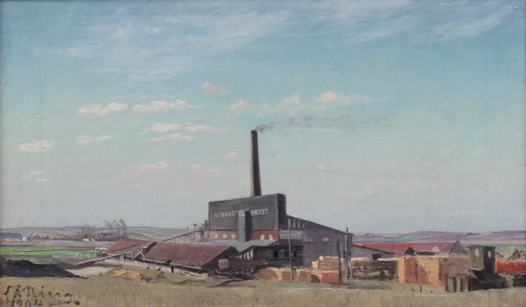 La briqueterie d'Hedehusene - L. A. Ring