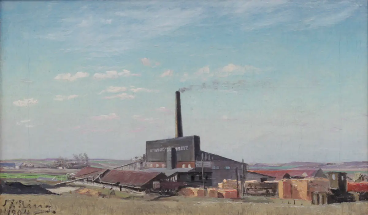 La briqueterie d'Hedehusene - L. A. Ring