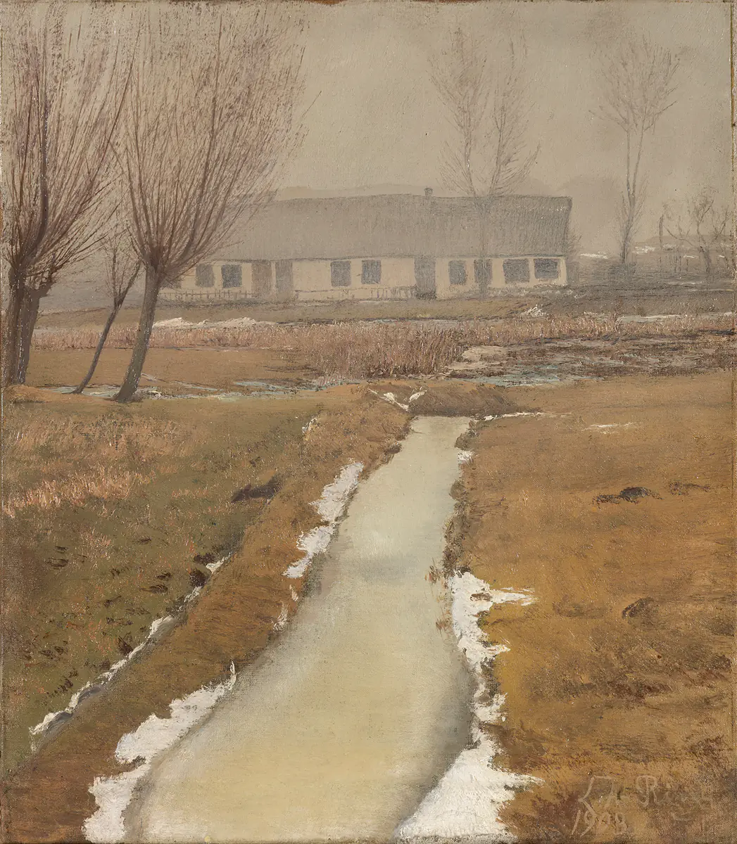 Brouillard d'hiver. Les maisons de bruyère - L. A. Ring