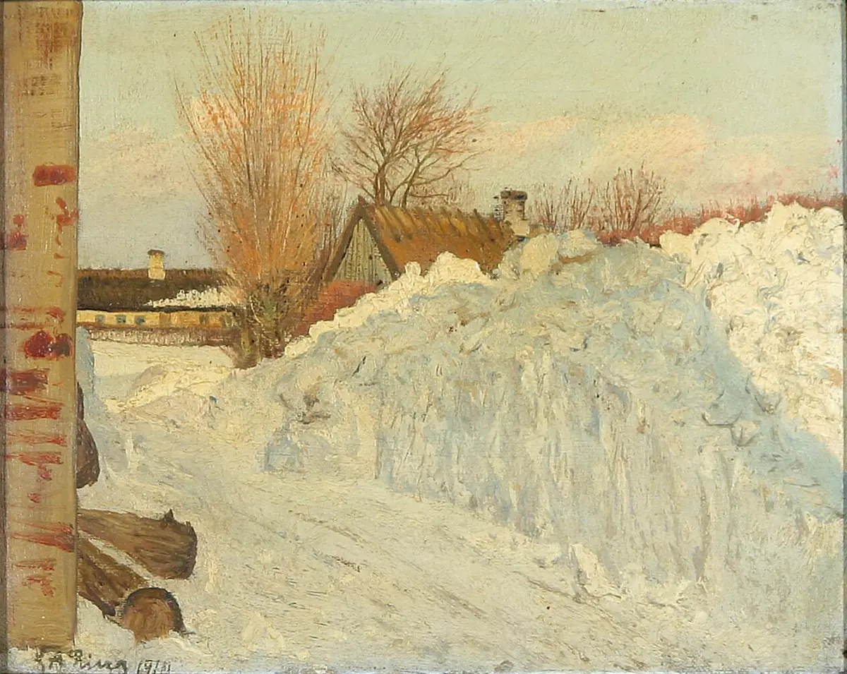 La grande congère.Soleil. - L. A. Ring
