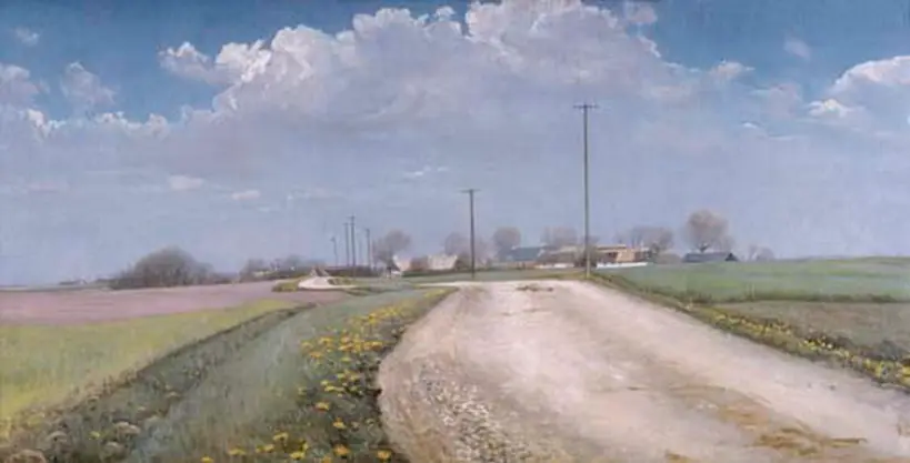 Jour de printemps près de Kallerup.Soleil. - L. A. Ring