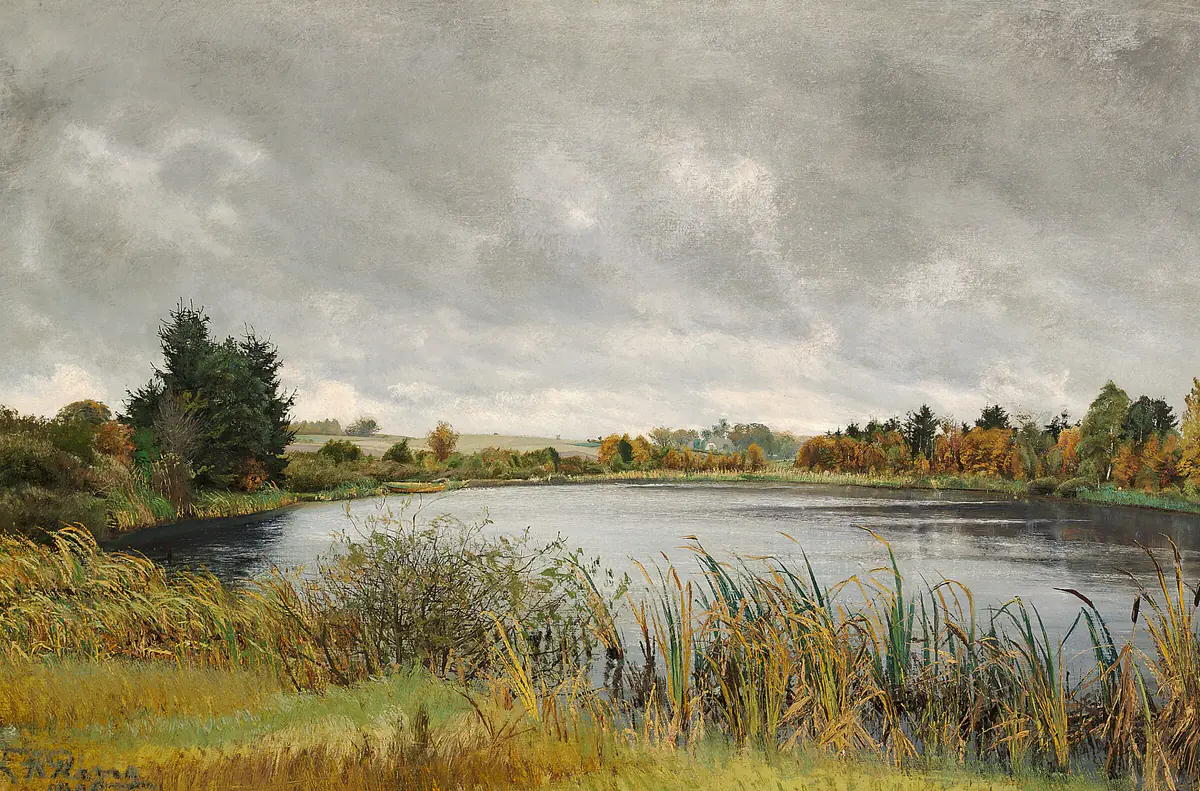 Le livre chez Carlsminde à Søllerød, Zélande. - L. A. Ring
