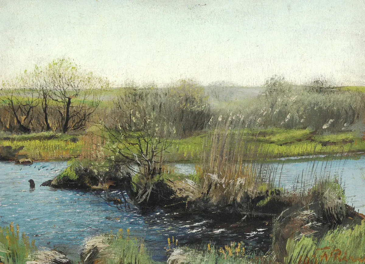 Marais près de Hedehusene - L. A. Ring