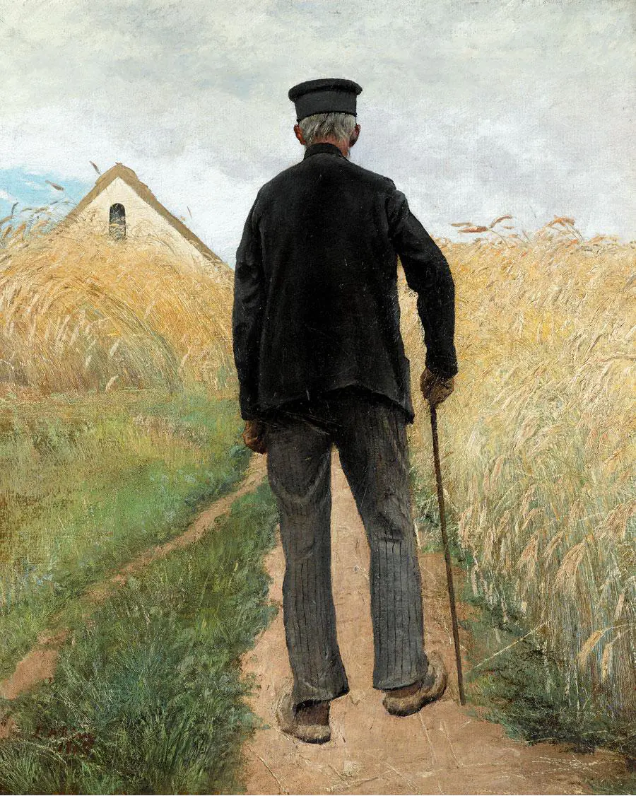 Marcher dans un champ de seigle. - L. A. Ring