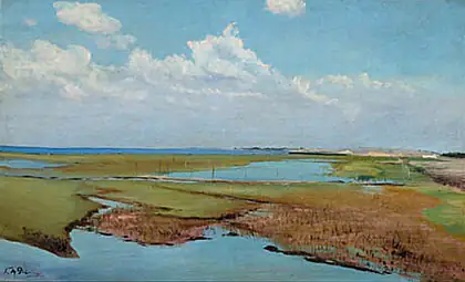 Paysage d'été à Karrebæksminde. - L. A. Ring